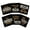 Black, variant on Inkdotpot Set of 6 Drink Coasters DecorativeNon,SlipCork Base4-inch Square PrintedCoastersEasy Clean- Motivational Quotes