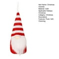 thumbnail image 5 of Christmas Hanging Gnome Decorations Plush Gnome Ornaments Handmade Faceless Dwarf Figurine for Tree Wall Fireplace Window Decor-F, 5 of 5