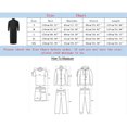thumbnail image 3 of XDZJLR Men's Shirts Muslim Arabia Casual Long Sleeve Pocket Loose Robe Robe Plaid Printing Shirts for Men, 3 of 4