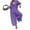 Purple L, variant on 2 Pcs/Set Women Shirt Pants Set Striped Print Single-breasted Turn-down Collar Big Buttons Blouse Elastic Waist Wide Leg Trousers Set Casual Daily Wear Outfit