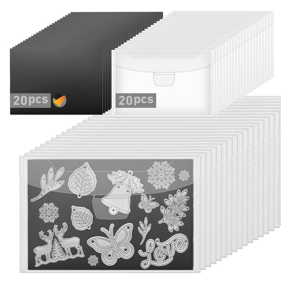 Set de almacenamiento magnético KKJCXY de 40 piezas, 13 x 18 cm