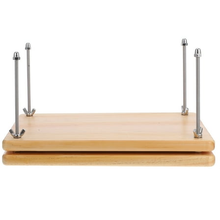 OUNONA Wooden Book Press Plate Manual Binding Machine 1 Set Easy to Use Bookbinding Tool