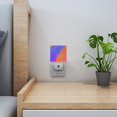 thumbnail image 4 of Square LED Night Lights Lamp with Dusk to Dawn Sensor, Abstract Art With Brightly Colored Stripes Night Light Plug Into Wall for Kids Room, Bedroom, Bathroom, Kitchen, Hallway, 4 of 4