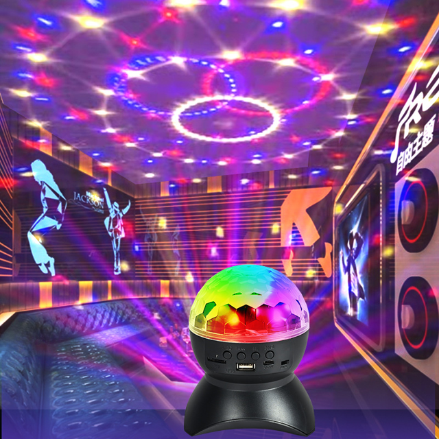 Lámpara de bola mágica colorida para el hogar, lámpara de ambiente de discoteca, lámpara de bola de sonido con Bluetooth, lámpara de ambiente de habitación con flash de canto para dormitorio