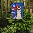 thumbnail image 2 of Red Siberian Husky USA American Flag Garden Size, 2 of 5