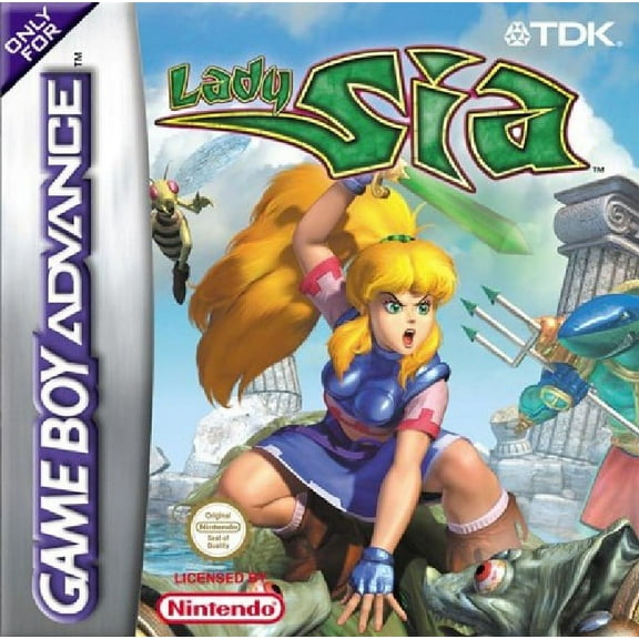 Restored Lady Sia (Nintendo GameBoy Advance, 2001) RPG Game (Refurbished)