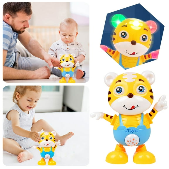 Educational Interactive Cute Dancing Tiger Musical Toy for Toddlers | Music and Light Features | Ideal Early Learning for Kids 1 to 3 Years