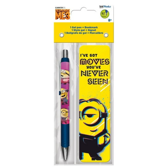 Gel Pen + Bookmark Pack - Despicable Me 3 iw3593