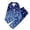 A-Blue119, variant on JAJAHO Girls Christmas Pajamas Snowflake Print Long Sleeve Button-Down 2 Piece Loungewear Set 3-14 Years