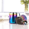 thumbnail image 3 of Rainbow Colored Stainless Steel Espresso Coffee Milk Frothing Jug, 3 of 5