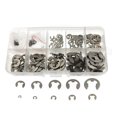 thumbnail image 1 of TFixol 200PCS 304 Stainless Steel E-Clip Assortment Kit M1.5-10 Circlip External Retaining Rings Set, 1 of 6
