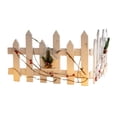 thumbnail image 3 of Piquete de madera de Navidad Hugo decoración de jardín interior blanco Cerca de madera, 3 of 10