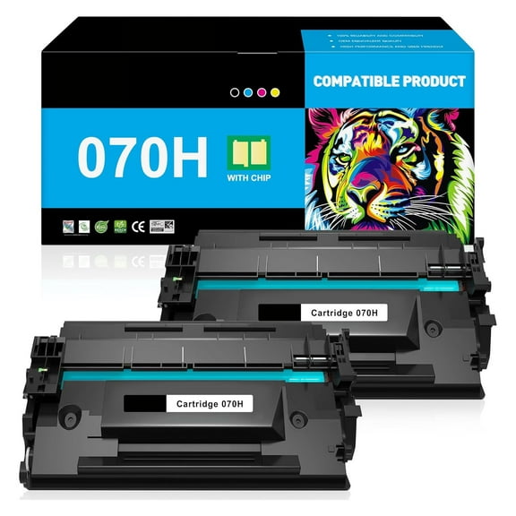 Black 10,200-Pages High Capacity Toner Cartridge Replacement for Canon 070H 070 H for Canon imageCLASS MF462dw MF465dw LBP246dw LBP247dw LBP240dw LBP243dw MF463dw Printer (2-Pack)