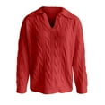 thumbnail image 5 of Sweaters for Women Suitable Fall and Winter Comfortable and resistant to pilling Red L Womens Sweaters, 5 of 5