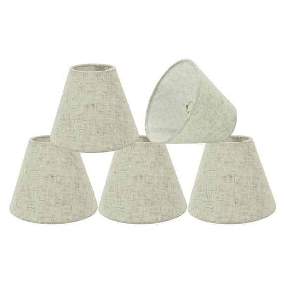 Aspen Creative Corporation 6'' Linen Empire Candelabra Shade (Set of 5)