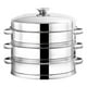 thumbnail image 5 of KDJ Stainless Steel Steamer Basket with Handle, 16/18/20cm Multi-Purpose Steam Tray for Vegetables, Rice, Seafood, Healthy Cooking Kitchen Cookware, 5 of 8