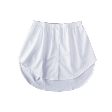 

Shirt Extenders False Tail Blouse Detachable Hemline Lower Adjustable Skirt Sweep Clothing Accessories Half-Length Hem white 4XL