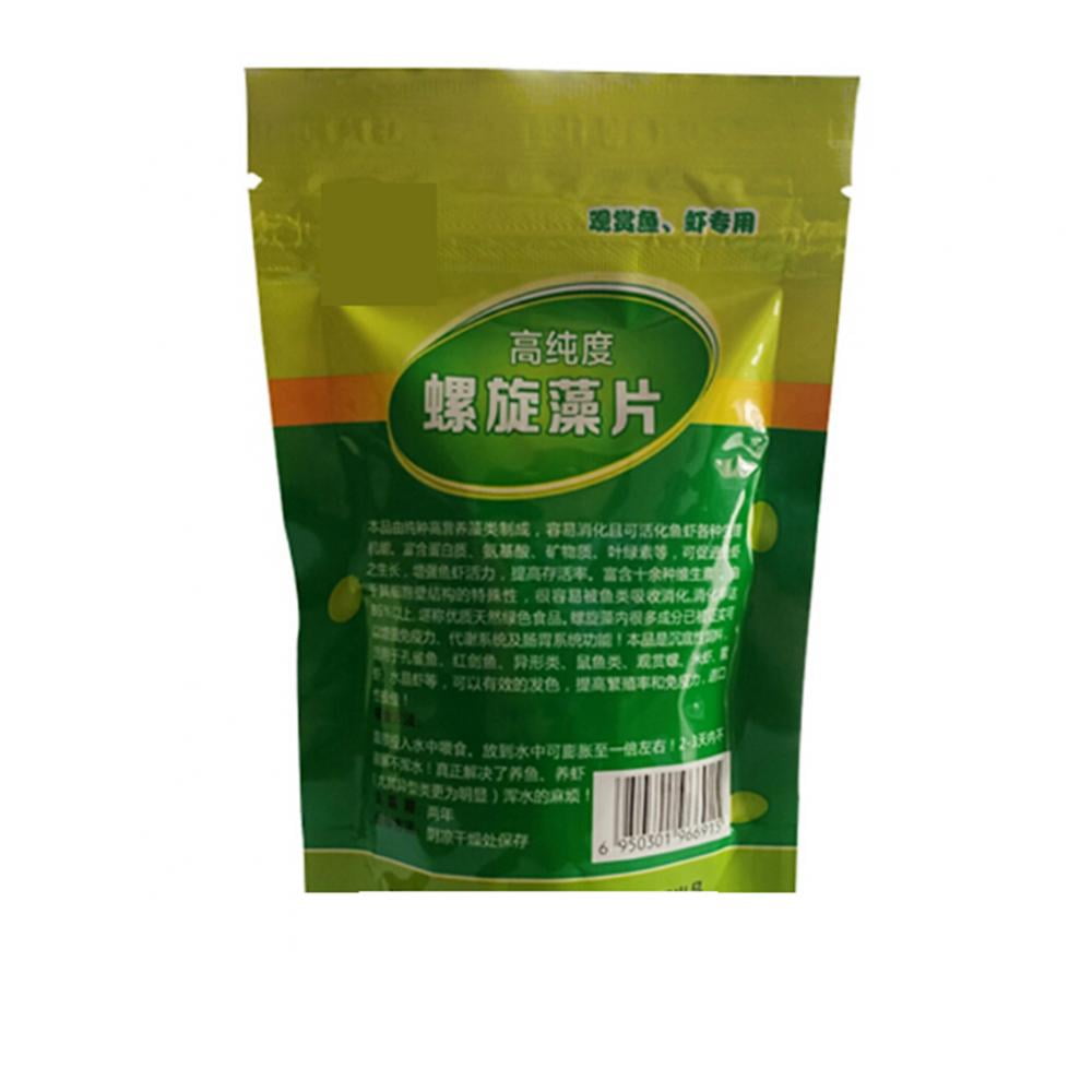 100 Grams Of Spirulina Squid Tropical Vegetarian Algae Wafer Cake Bulk Fish Food Aquarium Pet