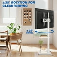thumbnail image 5 of TAVR Furniture Floor Swivel TV Stand Mount for 32-60 inch Screen, Universal White Tall TV Stand Adjustable for Bedroom, 5 of 7