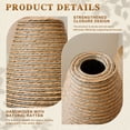thumbnail image 6 of YIQMI Set of 3 PVC Woven Tall Vases Olive Shaped Rattan Floor Vase for Living Room, Entryway, Boho Coastal Decor, Housewarming Gift, 6 of 7