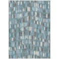 thumbnail image 2 of Addison Rugs Chantille Indoor/Outdoor Transitional Stripes Teal Machine Washable Rectangle Rug, 9' x 12', 2 of 8