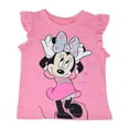 thumbnail image 3 of Disney Minnie Mouse Infant Baby Girls T-Shirt and Shorts Outfit Set Infant to Little Kid, 3 of 5