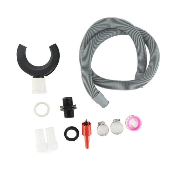Système de Collecte d'Eau de Pluie à Tuyau Rond, Collecteur d'Eau de Pluie au Design Compact en Matériau Plastique, Facile à Installer avec Tuyau pour Économiser l'Eau à l'Extérieur