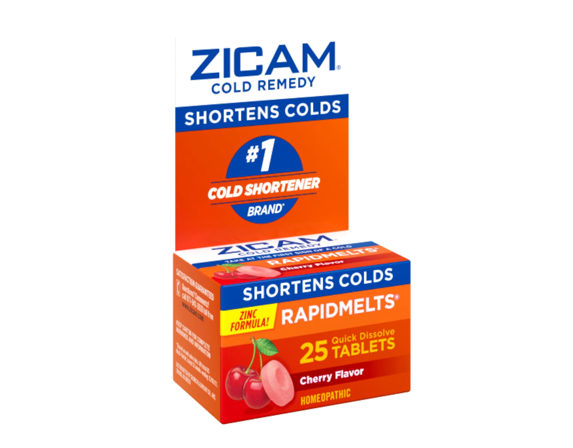 5 Pack - Zicam Zinc Cold Remedy RapidMelts Quick Dissolve Tablets - Cherry - 25ct