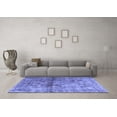 thumbnail image 3 of Ahgly Company Machine Washable Indoor Rectangle Persian Blue Traditional Area Rugs, 4' x 6', 3 of 4