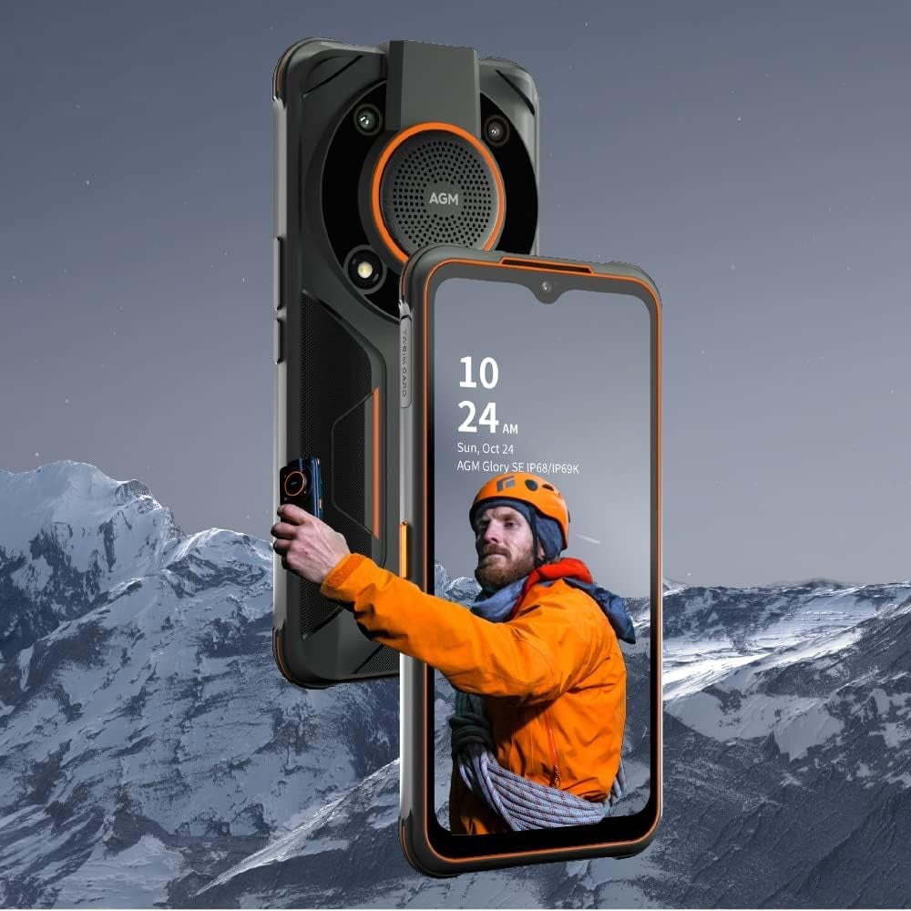 AGM Glory SE 5G Outdoor Smartphone, Snapdragon 480 Rugged No Contract, 6.53" FHD+ Screen Android 11 Cell Phone, 6200mAh Battery IP68/IP69K Waterproof