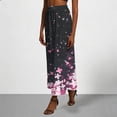 thumbnail image 5 of Turilly Summer Skirts for Women High Waist Satin Pencil Midi Skirt Slim Fit Office Business Casual Skirt, 5 of 7