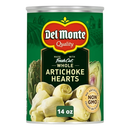 Del Monte Whole Artichoke Hearts, Canned Vegetables, 14 oz can