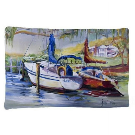 Lucky Dream Sailboat Fabric Standard Pillowcase