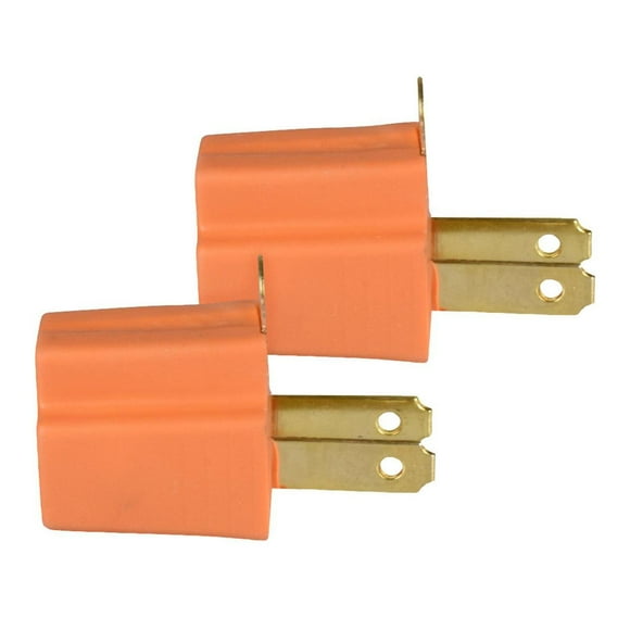 Clavija Convertidora Steren Naranja 2 Piezas