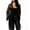 Black20, variant on Womens Tops Gold Fishnet Crochet Fringe Long‑Sleeve Open‑Front Top, Boho Hollow‑Out Tassel Trim Cover‑Up with Long Cascading Fringe Hem Blouse Blouses for Women