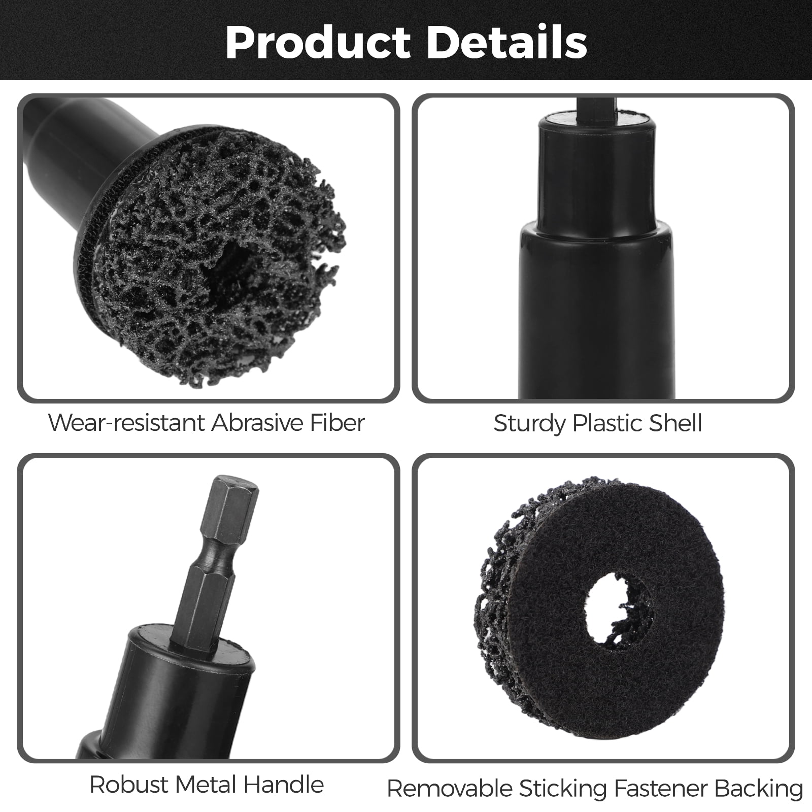 Wheel Cleaning Kit – For Electric Drills or 1/2-Inch Impact Wrenches