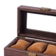 thumbnail image 5 of Caja de Almacenamiento de Reloj de Madera, Escaparate de Ventana de Vidrio Cojín de Reloj con Cerradura Joyero Organizador de Exhibición Reloj Estuche 3 cuadrícula Salvador Caja de reloj, 5 of 10