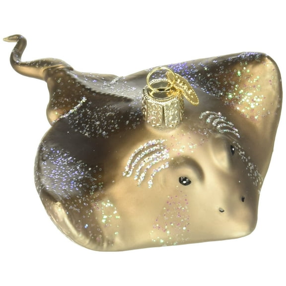Old World Christmas Sea and Water Animals Glass Blown Ornaments for Christmas Tree Stingray