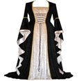 thumbnail image 1 of Vestido de disfraz de Cosplay para mujer, ropa Medieval, renacentista, Victoriano, irlandés, terciopelo, Retro, fantasía, Halloween, Carnaval, 1 of 5