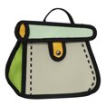 thumbnail image 1 of 635 Animación Dibujos Animados 2D Bolso Pequeño Bidimensional Bolso Pastel Bolso Cruzado Un Hombro Lindo Bolso Cómico Graffiti (verde) Verde, 1 of 9