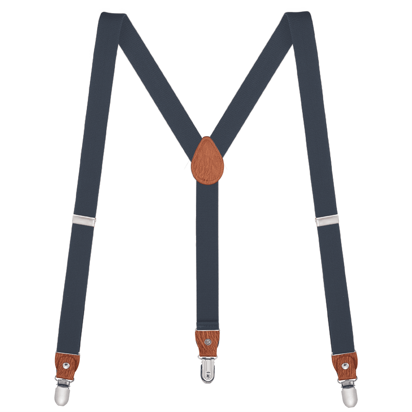 Buyless Fashion Bretelles Cuir Hommes - Bretelles Élastiques Ajustables 48" Forme Y - Confort Et Style