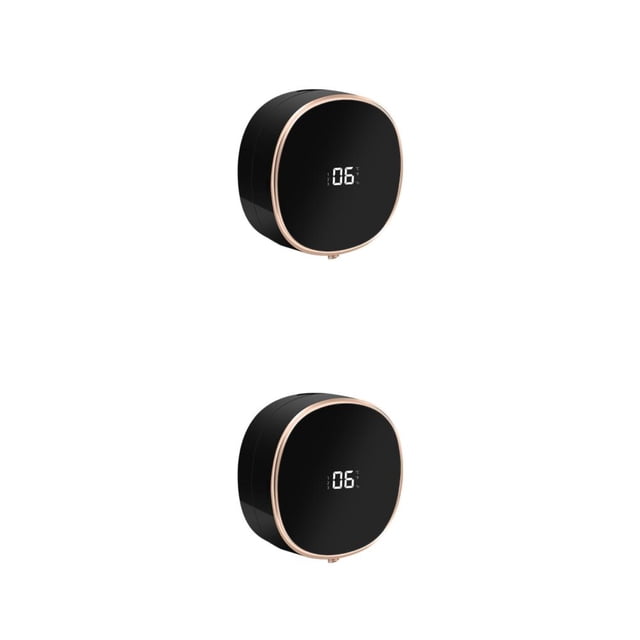 Dispensador de jabón Cateissary Suministros de baño 2piezas Negro