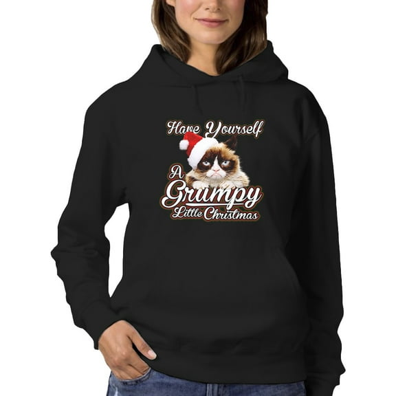Grumpy Christmas Hoodie Women -T-Line Designs, Female XX-Large