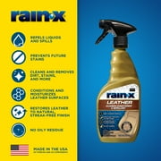 Rain-X Pro 620236SRP Leather Car Seat Cleaner, Interior Detailer, Conditioner & Repellent, 16oz