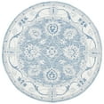 thumbnail image 5 of SAFAVIEH Micro-Loop Larry Floral Bordered Wool Area Rug, Blue/Ivory, 4' x 6', 5 of 10