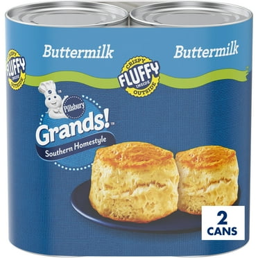 Pillsbury Grands! Southern Homestyle Buttermilk Biscuit Dough, 2 Pack 16 Biscuits, 32.6 oz