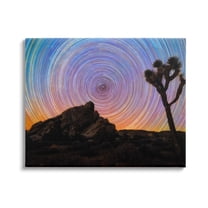 Stupell Industries Kaleidoscopic Swirl Pattern Sky Desert Tree Silhouette Graphic Art Gallery Wrapped Canvas Print Wall Art, Design by Lincoln Harrison