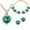 C, variant on Wentin Reduced Jewelry Sets Women Crystal Jewelry Simple Heart Necklace Earrings Bracelet Three-piece Set