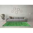 thumbnail image 3 of Ahgly Company Indoor Rectangle Abstract Emerald Green Modern Area Rugs, 2' x 5', 3 of 4