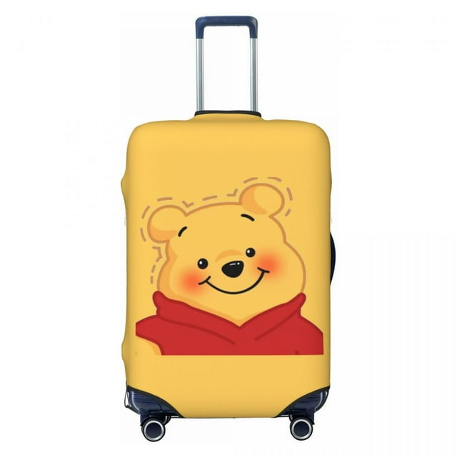 Custom Winnie The Pooh Luggage Cover Protector Cute Cartoon Bear Travel Suitcase Covers for 18-32 Inch
